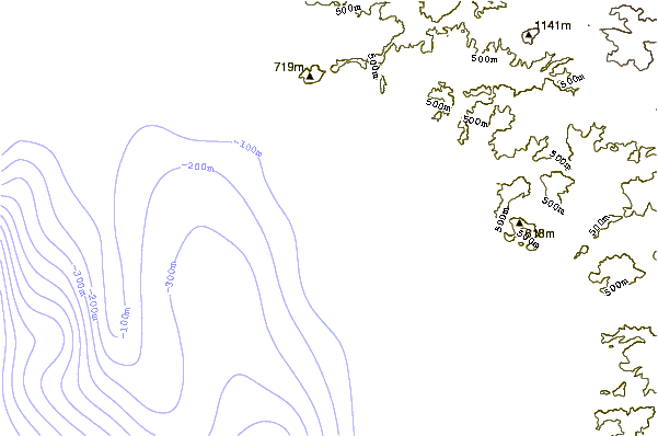 Shoreline around Primo Tapia