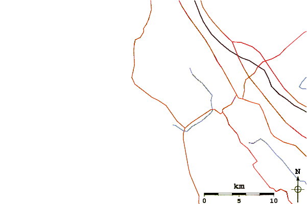 Roads and rivers around Princeton Breakwater