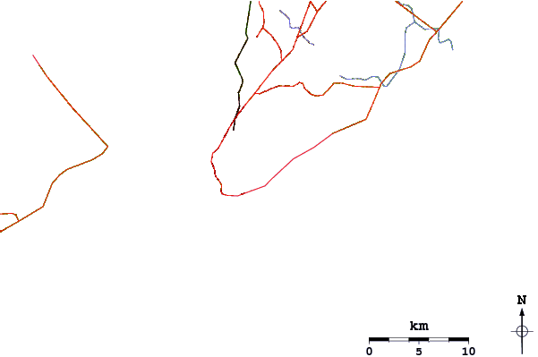Roads and rivers around Psiu
