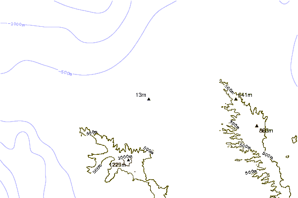 Shoreline around Puaena Point