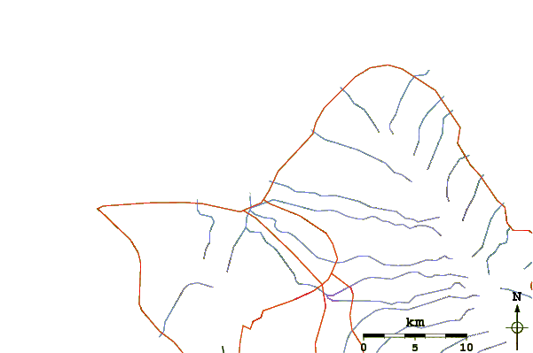 Roads and rivers around Puaena Point