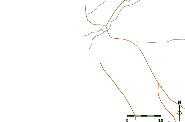 Roads and rivers around Poemape