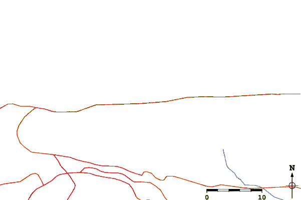 Roads and rivers around Puerto Azul