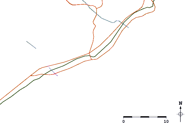 Roads and rivers around Puerto Benidorm