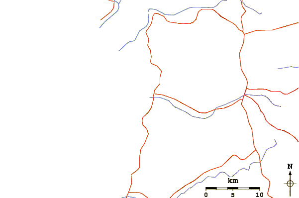 Roads and rivers around Puerto Cayo