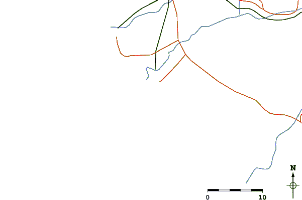 Roads and rivers around La Farola