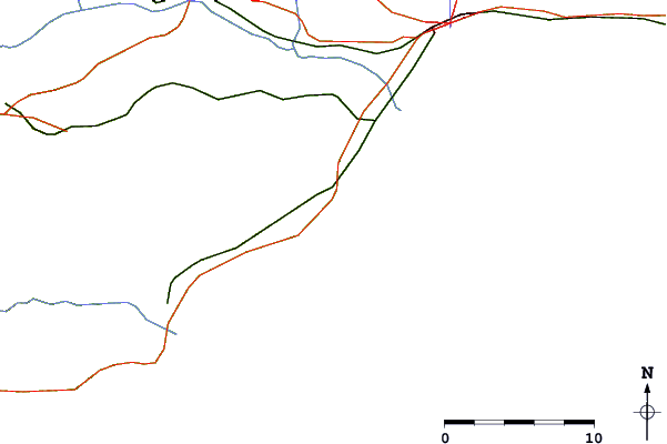 Roads and rivers around Puerto Marina