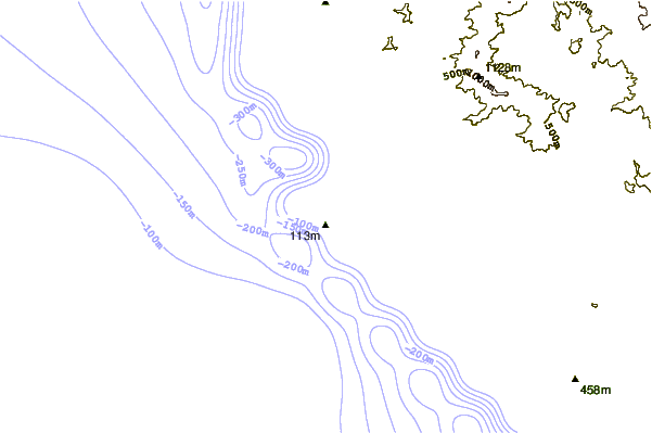 Shoreline around Puerto Mori