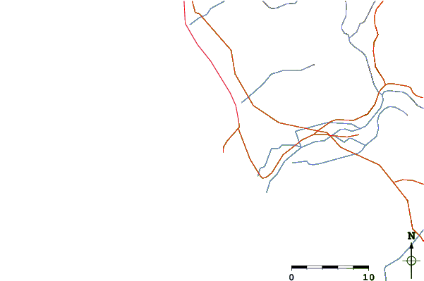 Roads and rivers around Puerto Mori