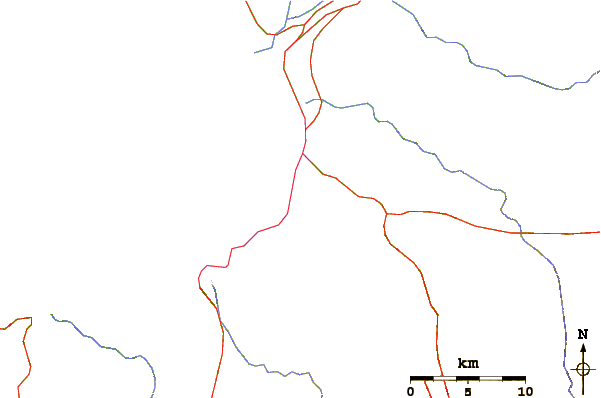 Roads and rivers around Puerto Vallarta Rivermouth