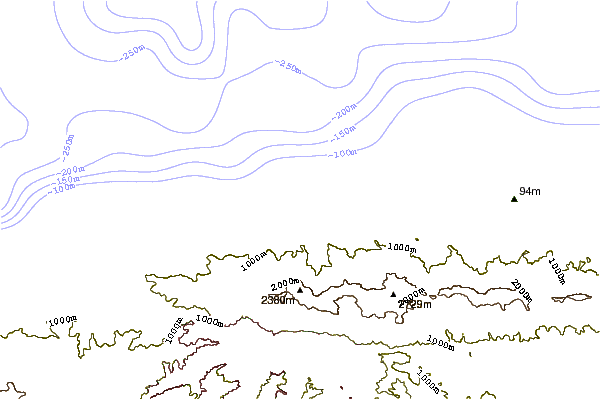 Shoreline around Puerto Azul