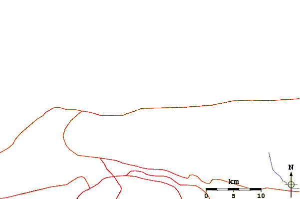 Roads and rivers around Puerto Azul