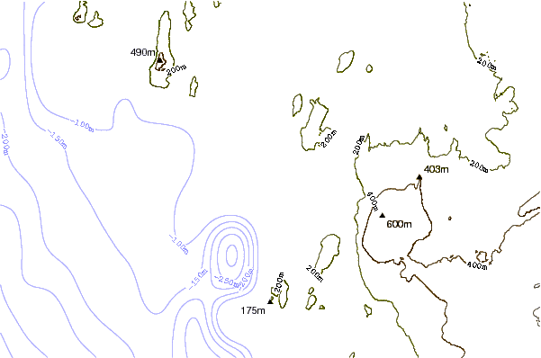 Shoreline around Puerto Caballas
