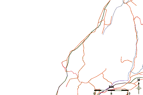 Roads and rivers around Pukerua Bay