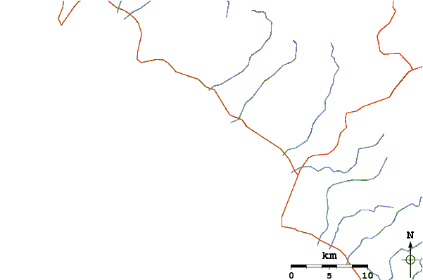 Roads and rivers around Pulau Pisang