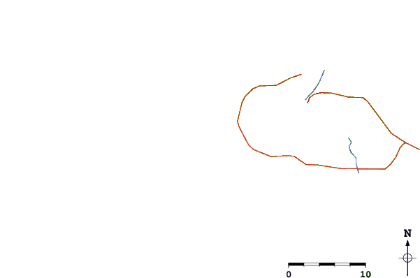 Roads and rivers around Punta Arena