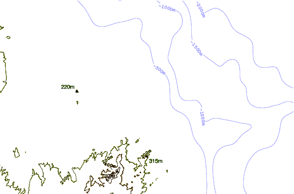 Shoreline around Punta Arenas