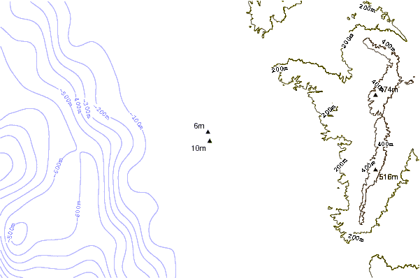 Shoreline around Punta Baja