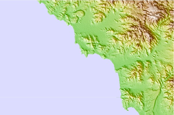 Surf spots located close to Punta Blanca (Seven Sisters)