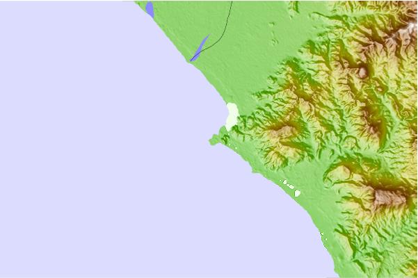 Surf spots located close to Punta Cabeza Negra