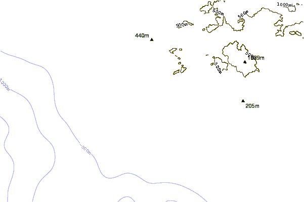 Shoreline around Punta Descanso