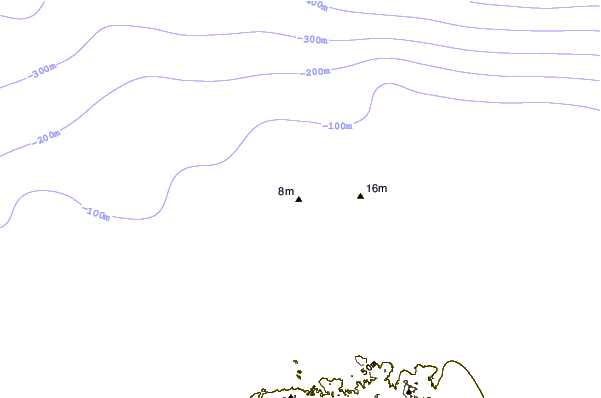 Shoreline around Punta Gallina