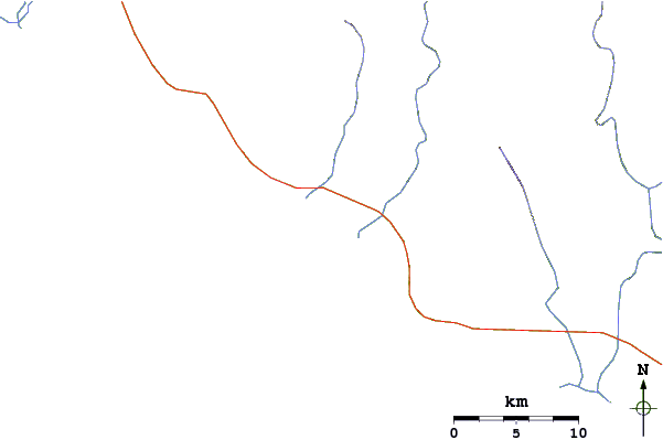 Roads and rivers around Punta Gorda