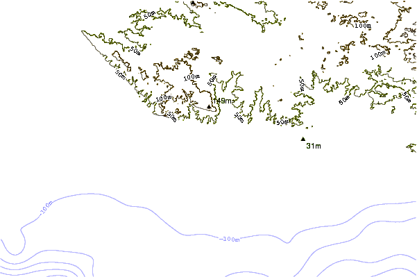 Shoreline around Punta Maldonado