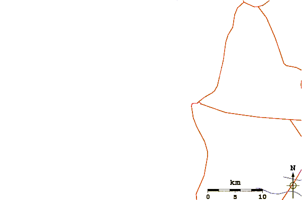 Roads and rivers around Punta Negra