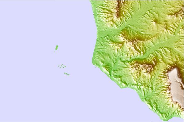 Surf spots located close to Punta San Antonio