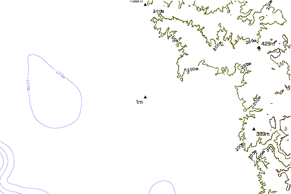 Shoreline around Punta San Jacinto (Shipwrecks)