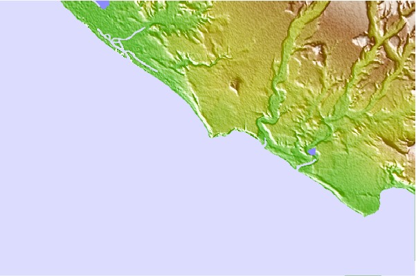 Surf spots located close to Punta Santo Domingo