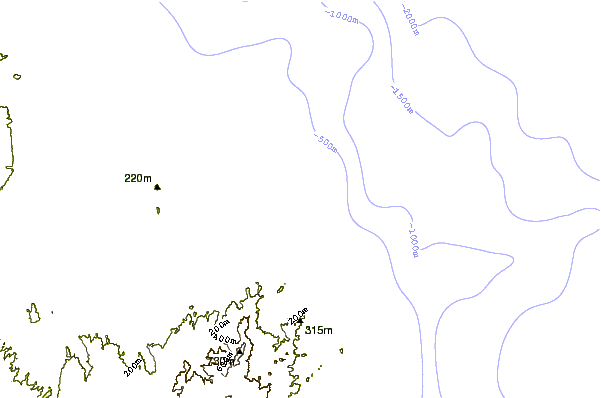 Shoreline around Punta Arenas