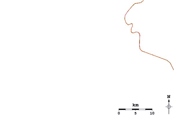 Roads and rivers around Punta De Mita