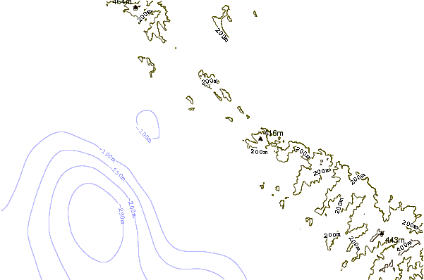 Shoreline around Punta Quilla