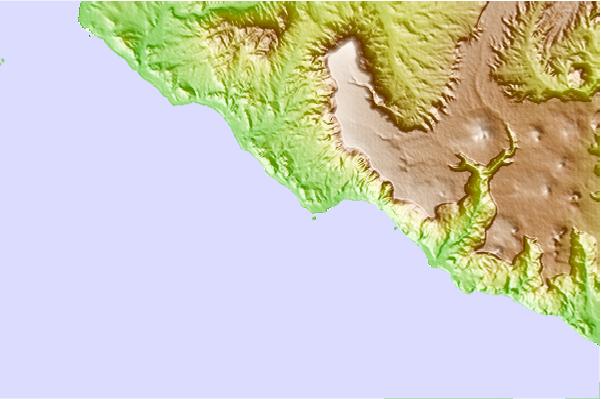 Surf breaks located close to Punta San Carlos