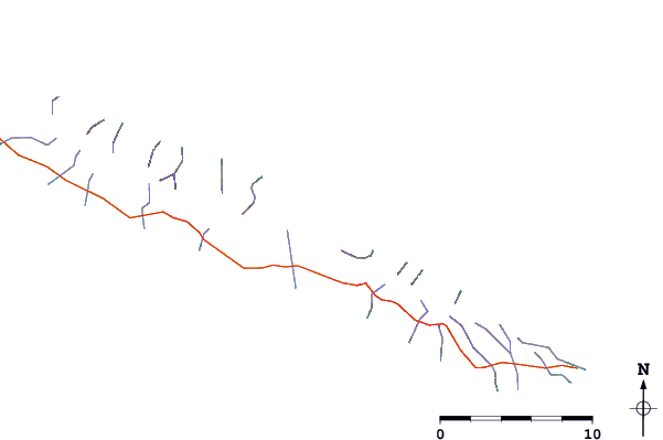 Roads and rivers around San Jorge - Punta da Caldeira