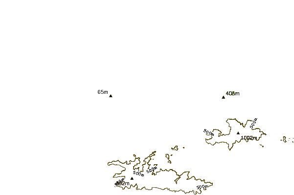 Shoreline around Punta de Guiria