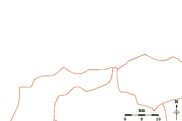 Roads and rivers around Punta de Guiria