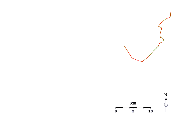 Roads and rivers around Punta del Tigre