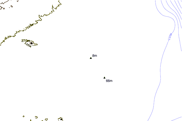 Shoreline around Punta de la Raja