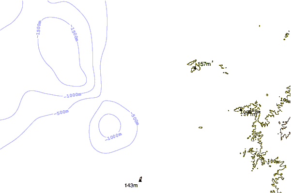 Shoreline around Punta Canoas