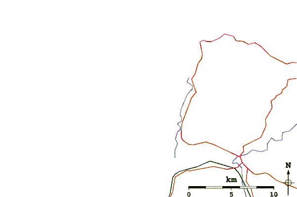 Roads and rivers around Puttsborough
