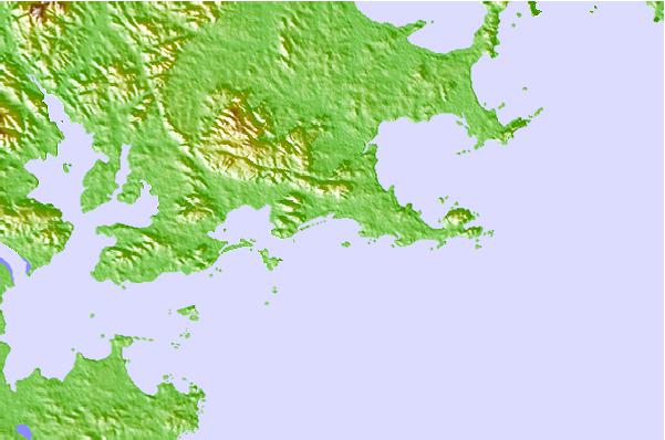 Surf spots located close to Qingshan Bay
