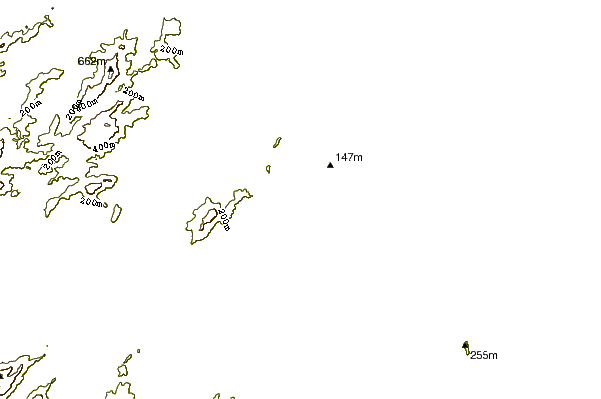 Shoreline around Quatro Ilhas