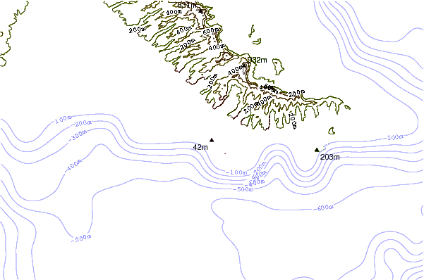 Shoreline around Queens
