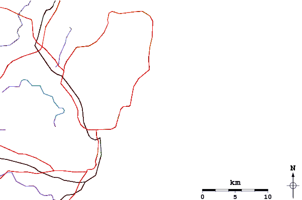 Roads and rivers around Queensie Bombie