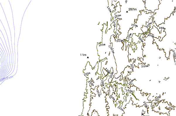 Shoreline around Quicombo