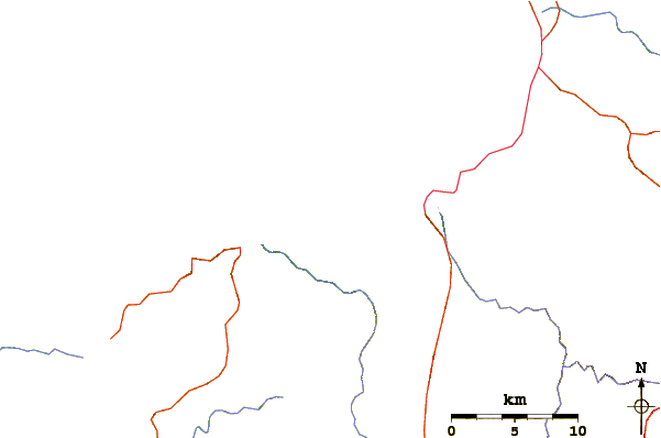 Roads and rivers around Quimixto