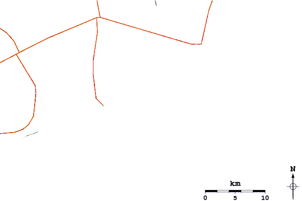 Roads and rivers around Quissico